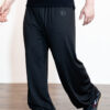 Black Loose Lantern Trousers Front